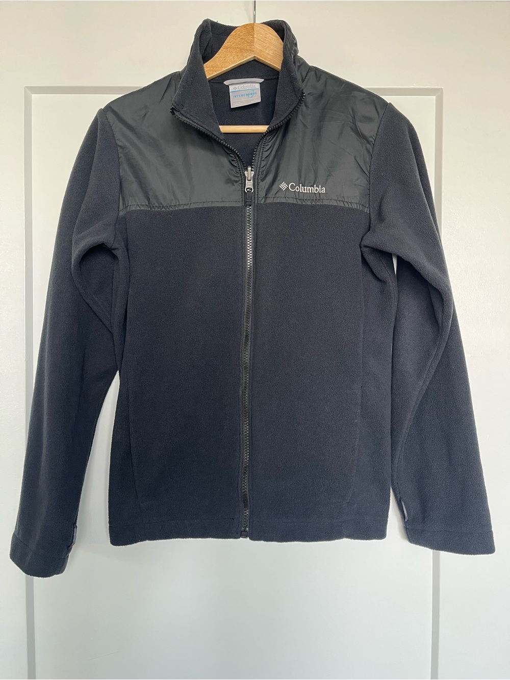 Columbia Interchange Fleece Jacket Women’s Large Black Full Zip